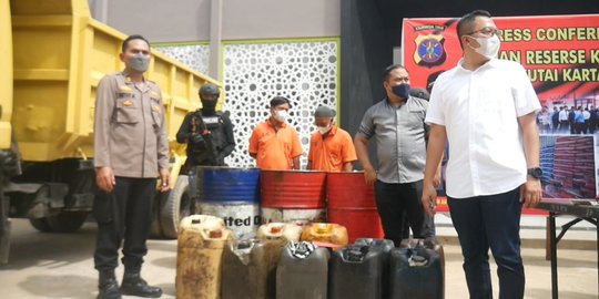 Sita 300 Liter Solar Subsidi di Kukar, Polisi Ciduk Dua Penimbun