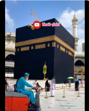 aksi petugas kebersihan masjidil haram di kakbah jadi sorotan