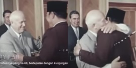Potret Kedekatan Soekarno dengan Uni Soviet, Sampai Peluk Cium sama Nikita Khrushchev