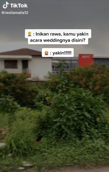 potret rawa rawa jadi lokasi nikahan