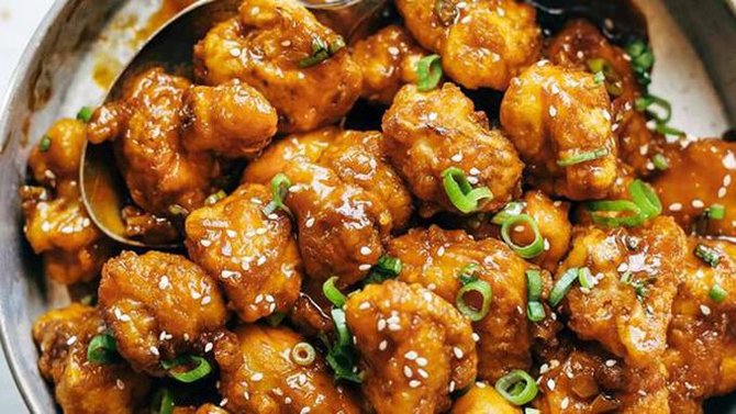 kembang kol goreng saus madu