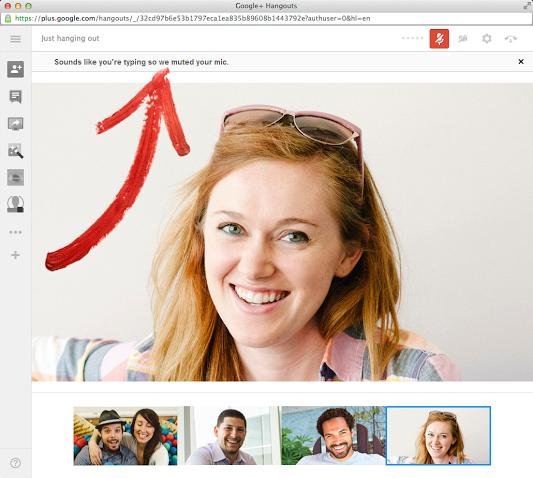 keyboard mute google hangouts