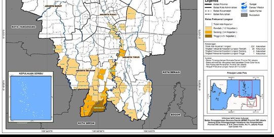 Peta Bencana Tanah Bergerak di Jakarta, Warga Perlu Waspada
