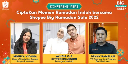 Tips Rayakan Momen Indah Ramadan ala Ayudia dan DITTOPERCUSSION Bareng Shopee
