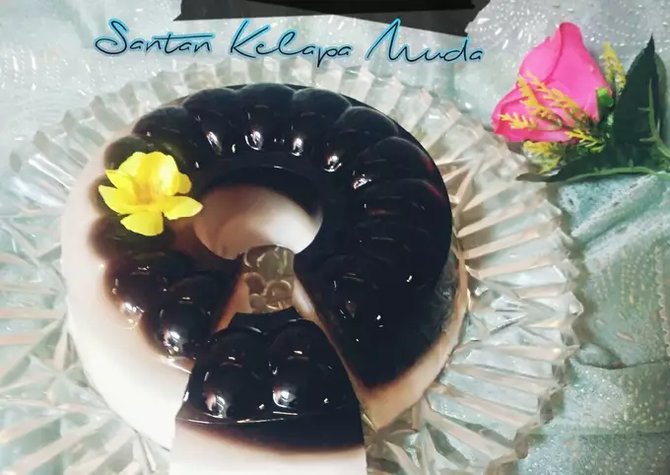 puding kelapa muda