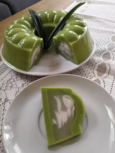 puding kelapa muda