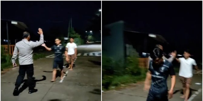 Kelompok Remaja di Bekasi Isi Malam Ramadan dengan Balap Lari, Diapresiasi Kapolres