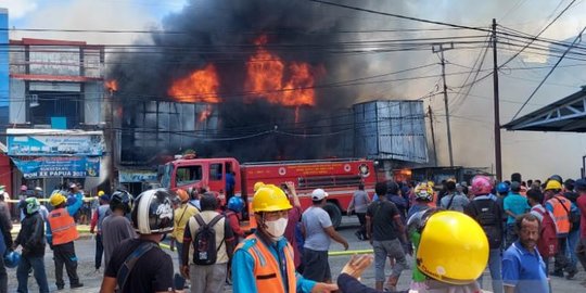 Total Kerugian Kebakaran Tempat Usaha di Timika Papua Capai Rp1,5 Miliar Lebih