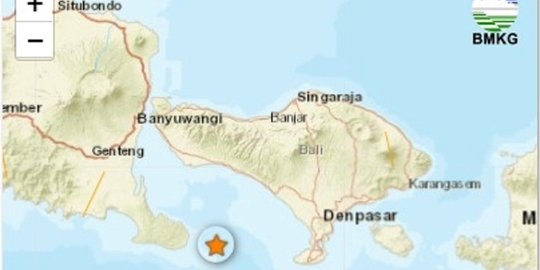 Penjelasan BMKG Penyebab Gempa Magnitudo 4,6 Guncang Bali