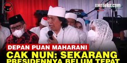 VIDEO: Cak Nun Singgung Presiden Jokowi di Depan Puan Maharani