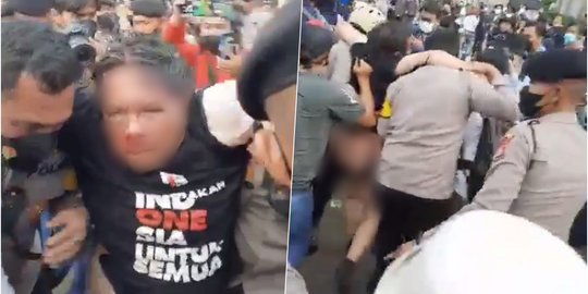 Detik-Detik Ade Armando Babak Belur Dikeroyok Massa saat Demo 11 April