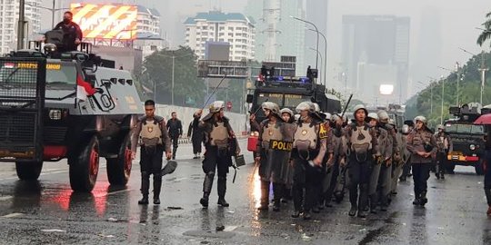 Demo 11 April Bubar, Lalu Lintas Sekitar DPR dan Tol Dalam Kota Kembali Normal