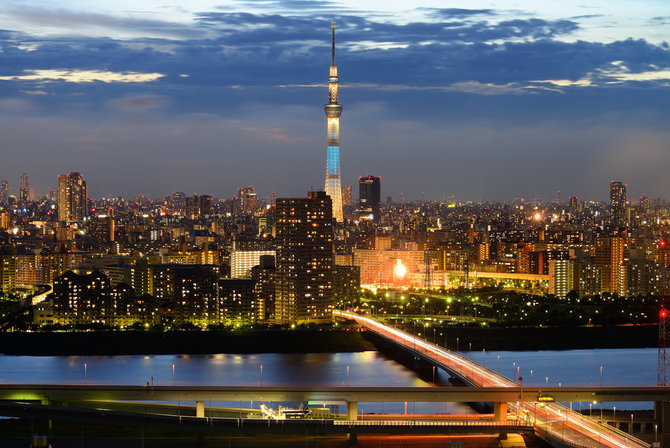 ilustrasi tokyo skytree
