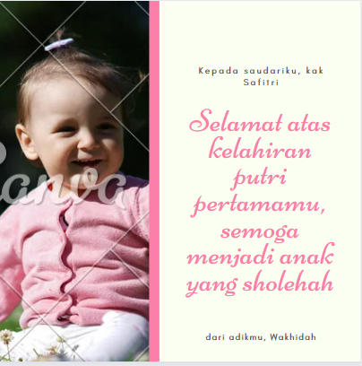 desain kartu ucapan aqiqah