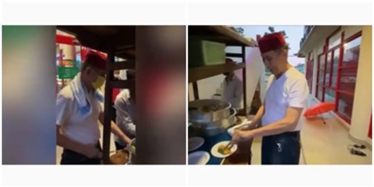 Berkaos Oblong, Intip Gaya Konglomerat Jusuf Hamka jadi Bandar Siomay