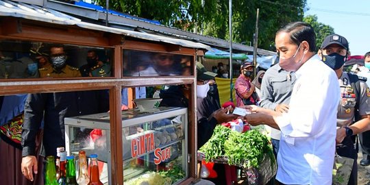 Jokowi Klaim Kasus Covid-19 Melandai dan Perputaran Ekonomi Membaik