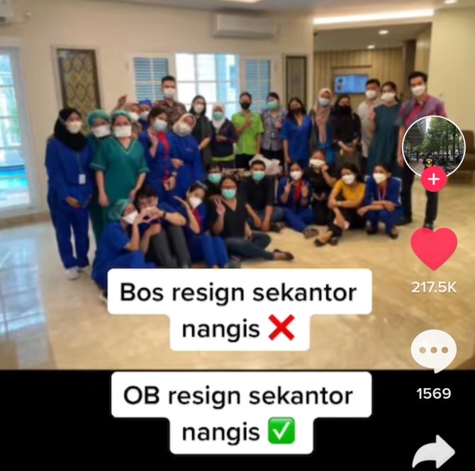 viral video ob memutuskan resign ditangisi orang sekantor