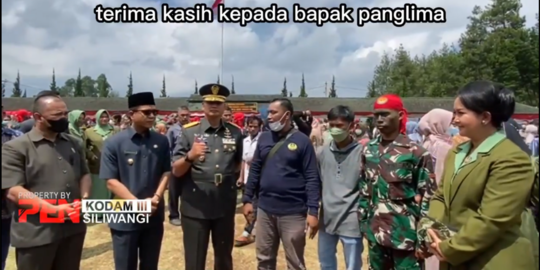Anak Pedagang Gula Keliling Lulus Jadi TNI, Langsung Ditemui Mayjen Kunto Arief