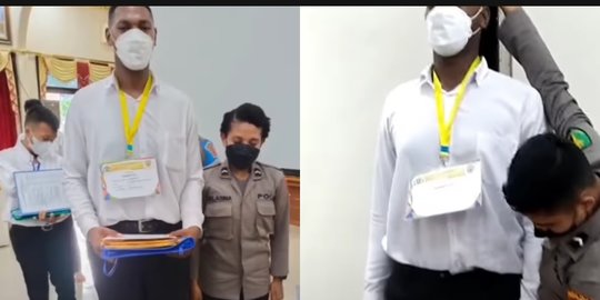 Viral Pria Asal Merauke Ini Miliki Tinggi Hampir 2 Meter, Intip Potretnya