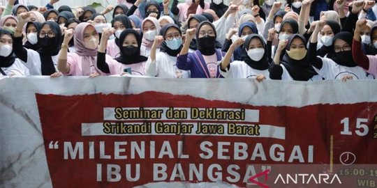 Sekumpulan Perempuan di Jawa Barat Dukung Ganjar jadi Presiden di 2024