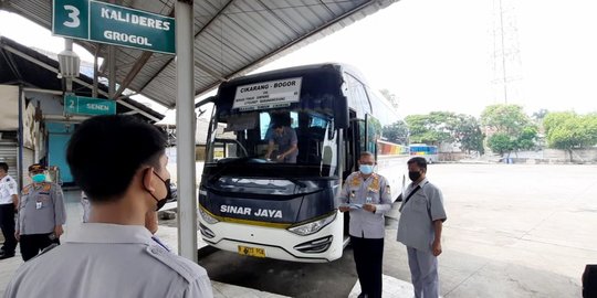 116 Bus Siap Angkut Pemudik dari Terminal Cikarang Bekasi