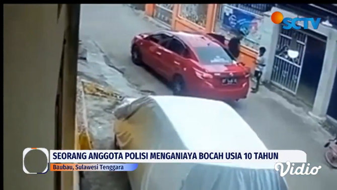 polisi tega aniaya bocah karena mobilnya terserempet