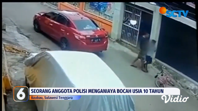 polisi tega aniaya bocah karena mobilnya terserempet