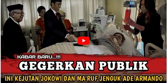 CEK FAKTA: Hoaks Video Jokowi dan Ma'ruf Amin Jenguk Ade Armando di Rumah Sakit