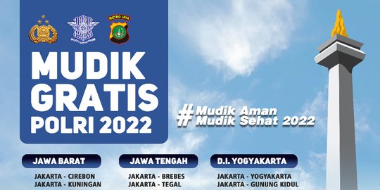 Polda Metro Sediakan 20 Ribu Kuota Mudik Gratis, Ini Tujuan dan Informasinya