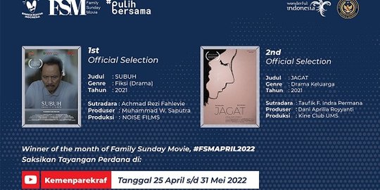 Family Sunday Movie Periode April Ciptakan Lapangan Kerja Sektor Ekonomi Kreatif