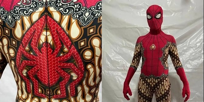 Kental akan Kearifan Lokal, Ini Kostum Spiderman Dihiasi Batik yang Curi Perhatian