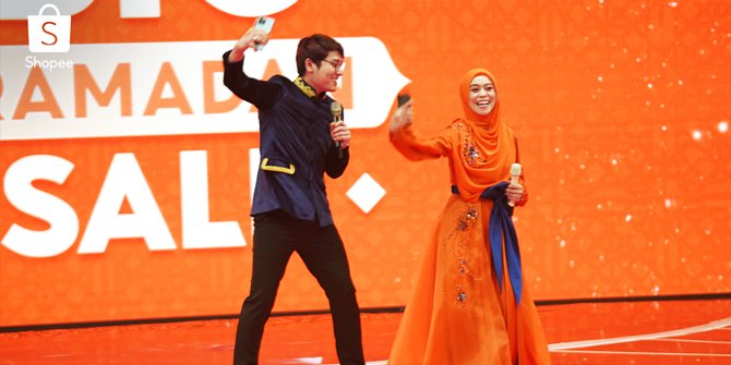 Lesti Kejora And Rizky Billar Di Tv Show Shopee Big Ramadan Sale Tampil