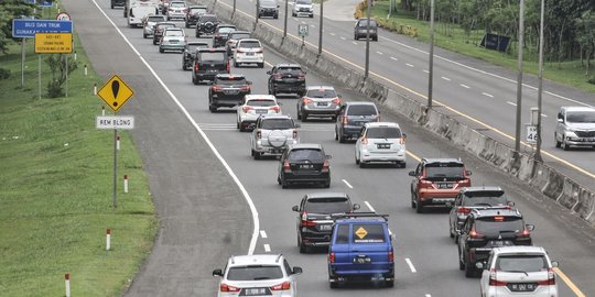 Pantauan Terkini Contra Flow Ruas Tol Jagorawi Pagi Ini