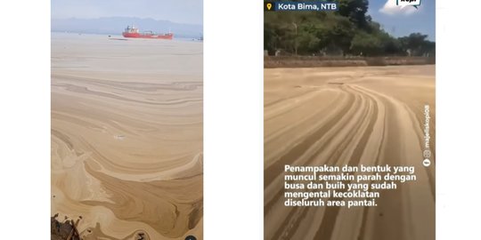 Laut Teluk Bima Berubah Jadi 'Padang Pasir', Ini Potretnya Semua karena Limbah