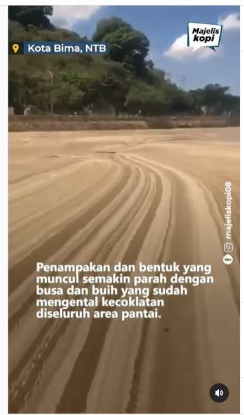 laut teluk bima berubah jadi 039padang pasir039