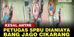 VIDEO: Duo Bang Jago Cikarang Aniaya Petugas SPBU Diduga Kesal Antre Isi Bensin