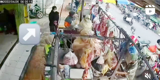 Viral Wanita Curi 5 Kg Daging di Pasar Pamenang Kediri, Korban Belum Lapor Polisi