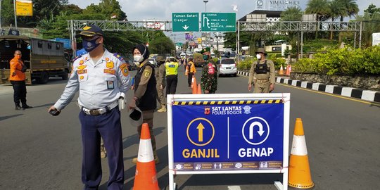 H-1 Lebaran 2022, Jalur Menuju Puncak Diberlakukan Ganjil Genap