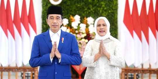 Presiden Jokowi dan Ibu Iriana Mengucapkan Selamat Idulfitri 1443 Hijriah