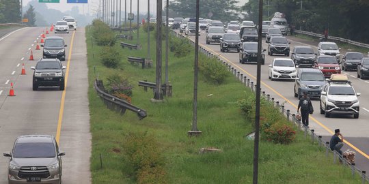 Sore Ini, Contraflow Diberlakukan di Tol Cikarang Utama Km 70 hingga Km 87