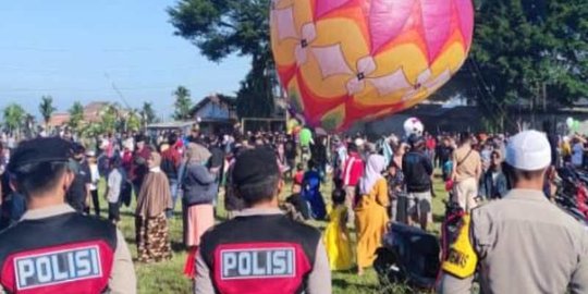 Polisi Amankan Festival Balon Udara di Wonosobo