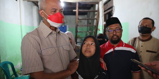 Ganjar Bantuan Anak Berusia 12 Tahun yang Jadi Tulang Punggung Keluarga