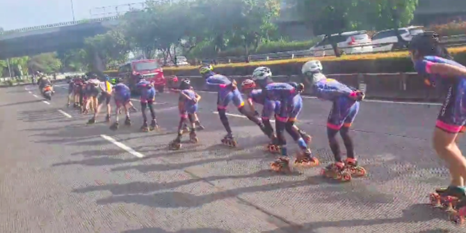 Porserosi Berdalih Atlet Sepatu Roda Sengaja Latihan di Jalan Raya buat Jaga Stamina