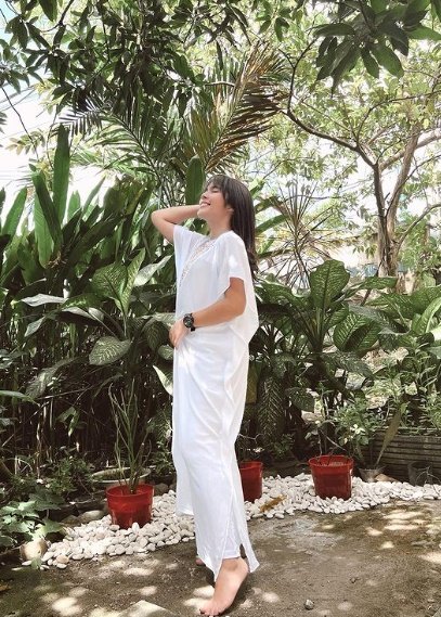 gaya lebaran fay nabila