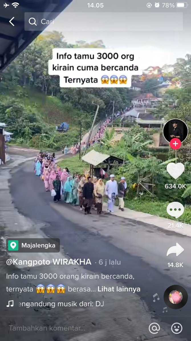 pernikahan dengan 3000 tamu