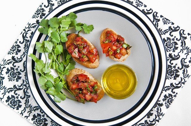 ilustrasi bruschetta
