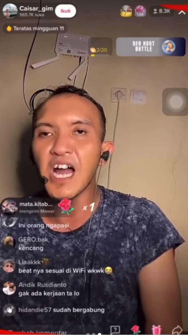 lakukan live di tiktok 24 jam caisar yks dituding gunakan barang ini