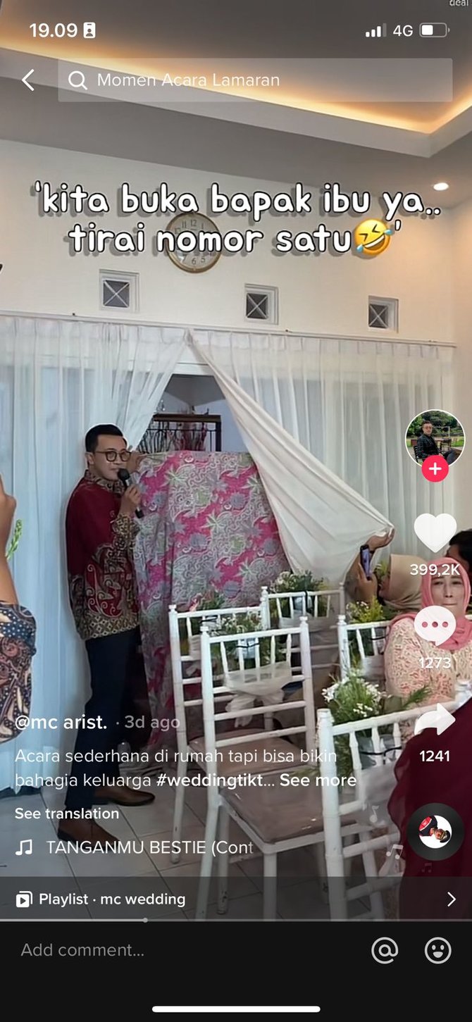 pakai konsep 039super deal 2 miliar039 acara lamaran calon pengantin ini curi perhatian