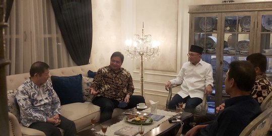 Airlangga, Zulkifli Hasan dan Suharso Monoarfa Gelar Pertemuan