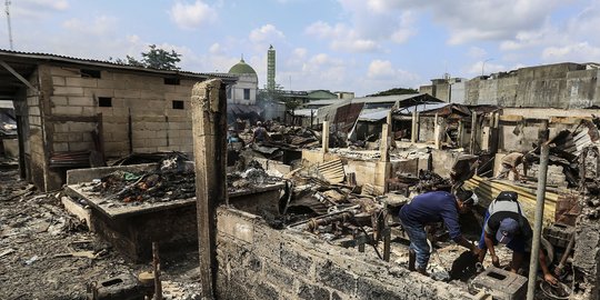 Korban Kebakaran Pasar Ciputat Tangsel Butuh Tempat Tinggal